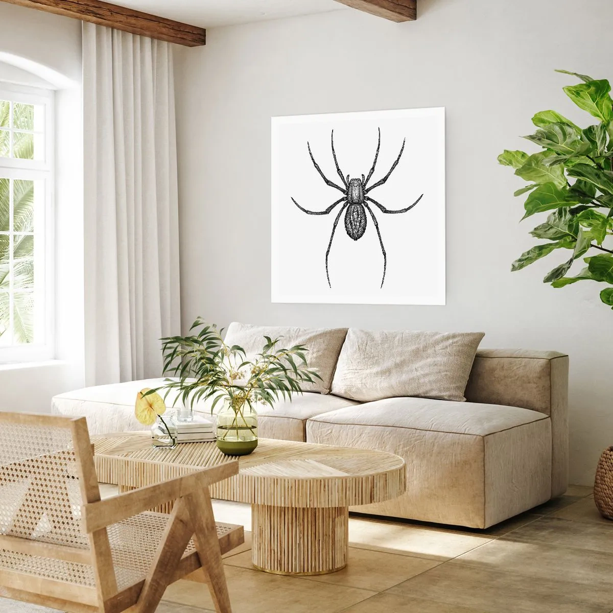 Affisch - Oroväckande precision - 30x30 cm