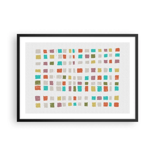 Affisch i svart ram - Ett okänt spel - 70x50 cm