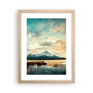 Affisch i ram av ljusek - Under himlens skydd - 30x40 cm