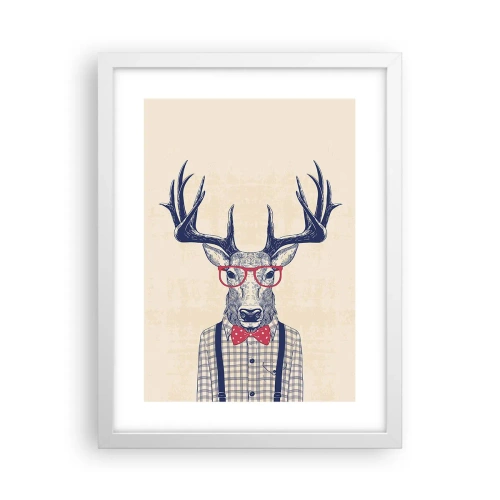 Affisch i vit ram - Rolig extravagans - 30x40 cm