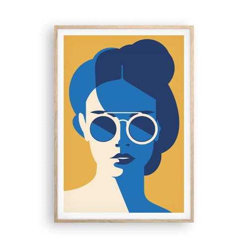 Affisch i ram av ljusek - Semesterlook - 70x100 cm