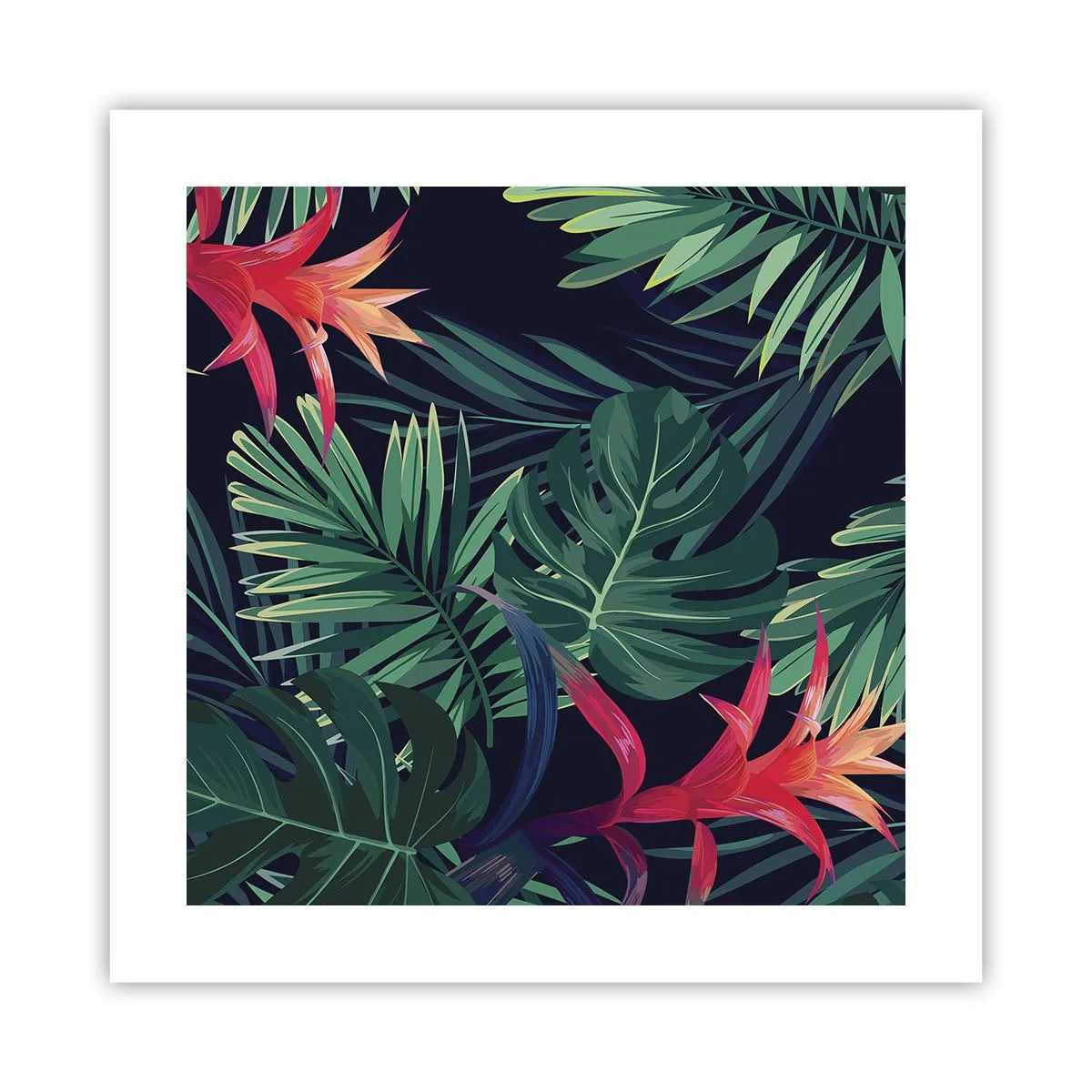 Affisch - Brinna i grönskan - 40x40 cm