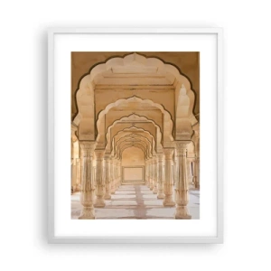 Affisch i vit ram - I maharajas palats - 40x50 cm