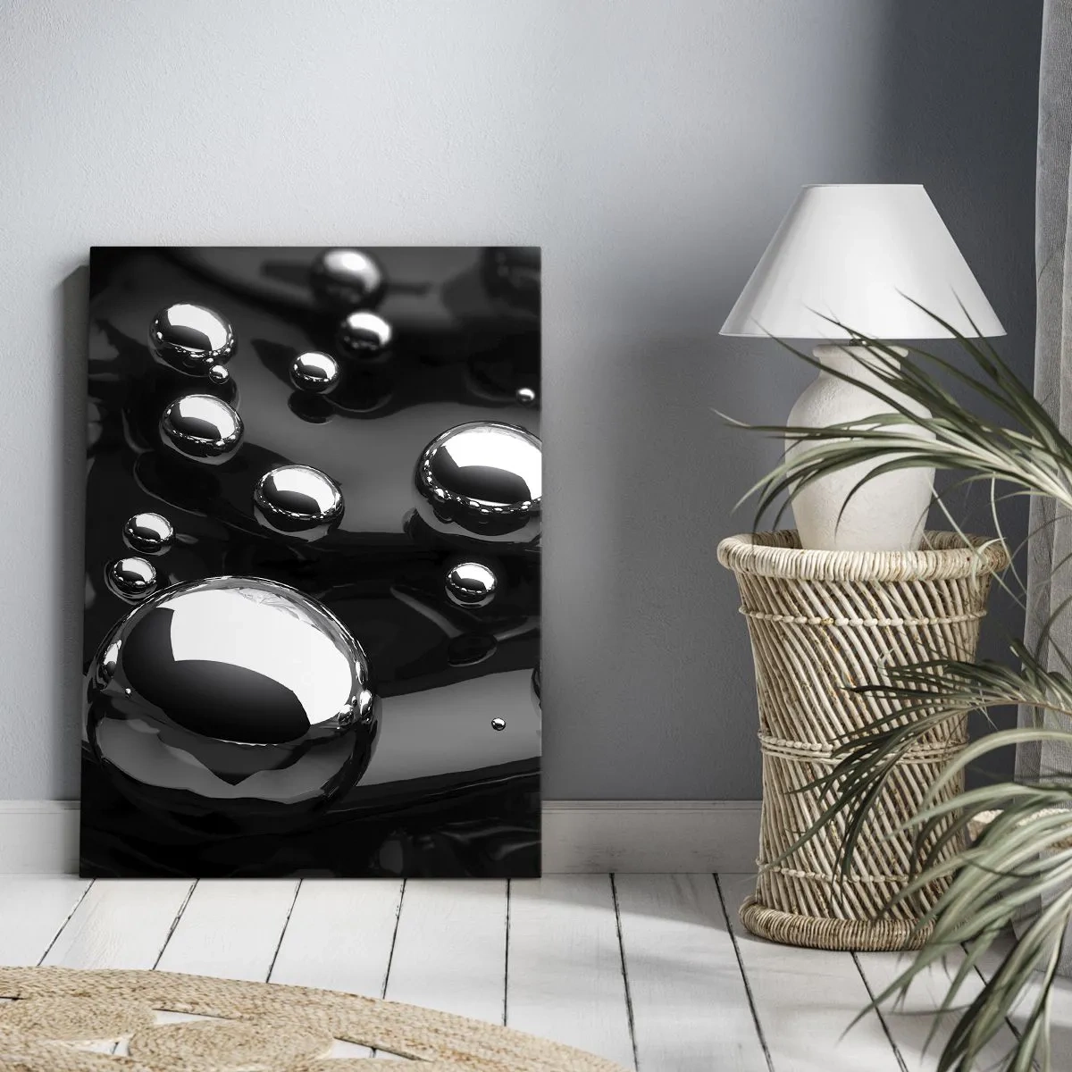 Canvastavla - Bild på duk - Ur svarta massan - 50x70 cm