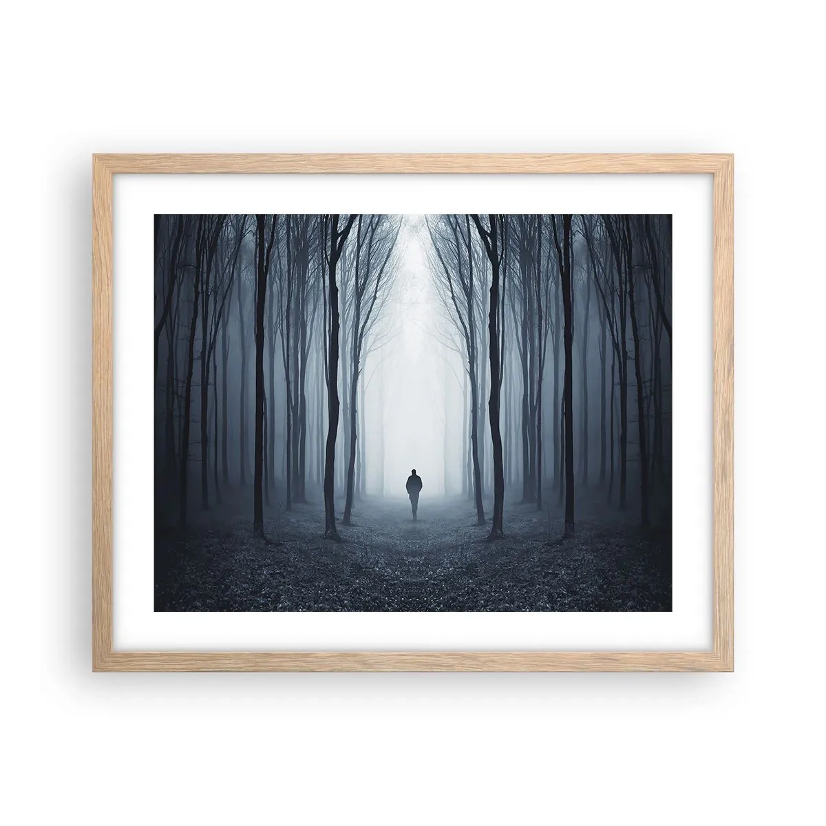 Affisch i ram av ljusek - Och allt är enkelt och klart - 50x40 cm