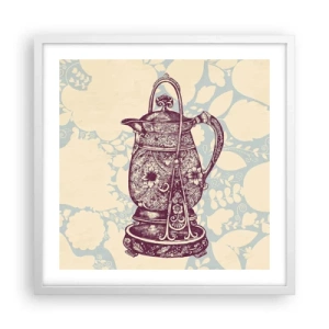 Affisch i vit ram - Skönhet av det vardagliga livet - 50x50 cm