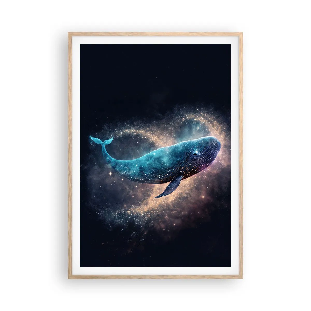 Affisch i ram av ljusek - Det finns en värld... - 70x100 cm