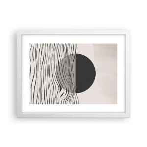 Affisch i vit ram - Halvdan komposition - 40x30 cm