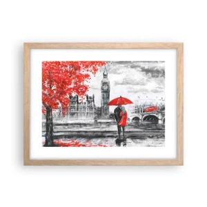 Affisch i ram av ljusek - Förälskade i London - 40x30 cm