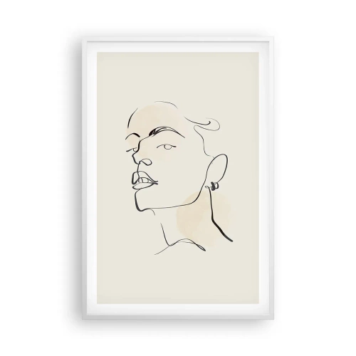 Affisch i vit ram - Stolt blick - 61x91 cm