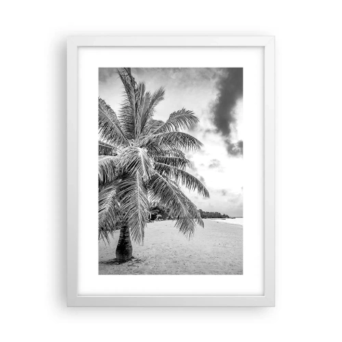 Affisch i vit ram - När du längtar efter ensamheten... - 30x40 cm