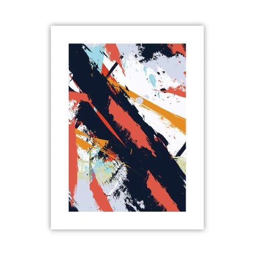 Affisch - Dynamisk komposition - 30x40 cm