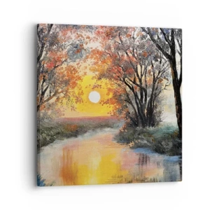 Canvastavla - Bild på duk - Höststämning - 30x30 cm