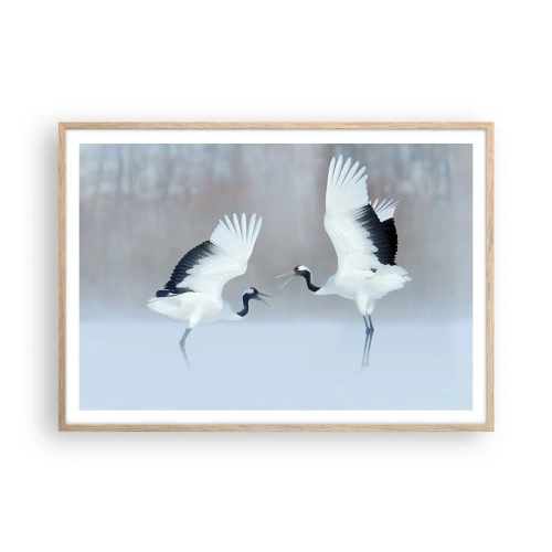 Affisch i ram av ljusek - Dansen i dimman - 100x70 cm