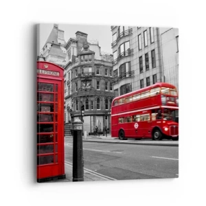 Canvastavla - Bild på duk - Rödast i Europa - 40x40 cm