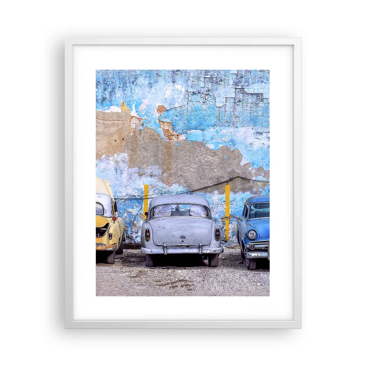 Affisch i vit ram - Veteranmöte - 40x50 cm