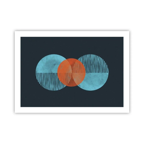 Affisch - Symmetrisk komposition - 70x50 cm