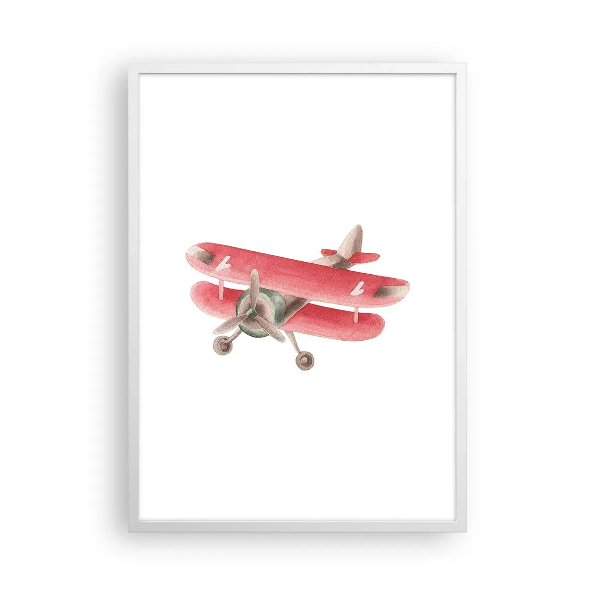 Affisch i vit ram - Redo att flyga högt - 50x70 cm