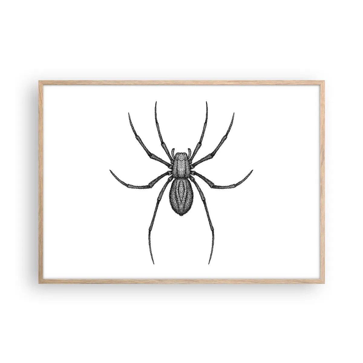 Affisch i ram av ljusek - Oroväckande precision - 100x70 cm