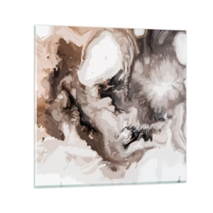 Glastavla - Bild på glas - En galax födelse - 40x40 cm