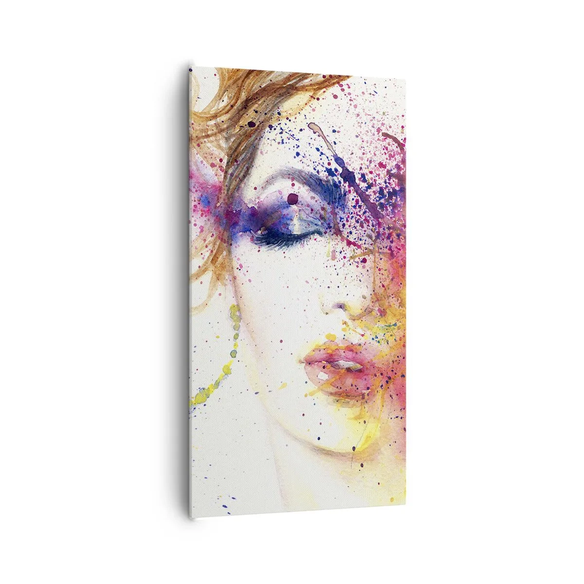 Canvastavla - Bild på duk - Regnbågsyrsel - 65x120 cm