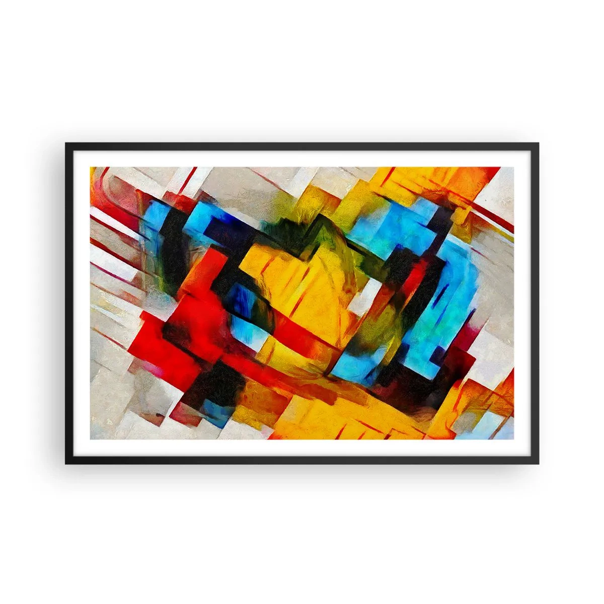 Affisch i svart ram - Färgmix - 91x61 cm