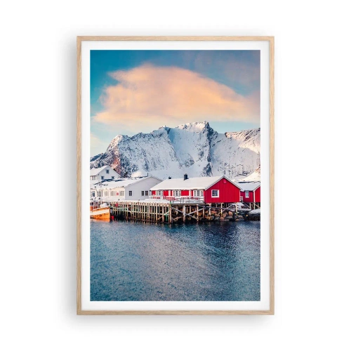 Affisch i ram av ljusek - Nordligt gömställe - 70x100 cm