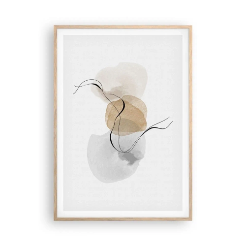 Affisch i ram av ljusek - Luftpärlor - 70x100 cm