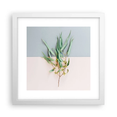 Affisch i vit ram - Pastellens subtilitet - 30x30 cm