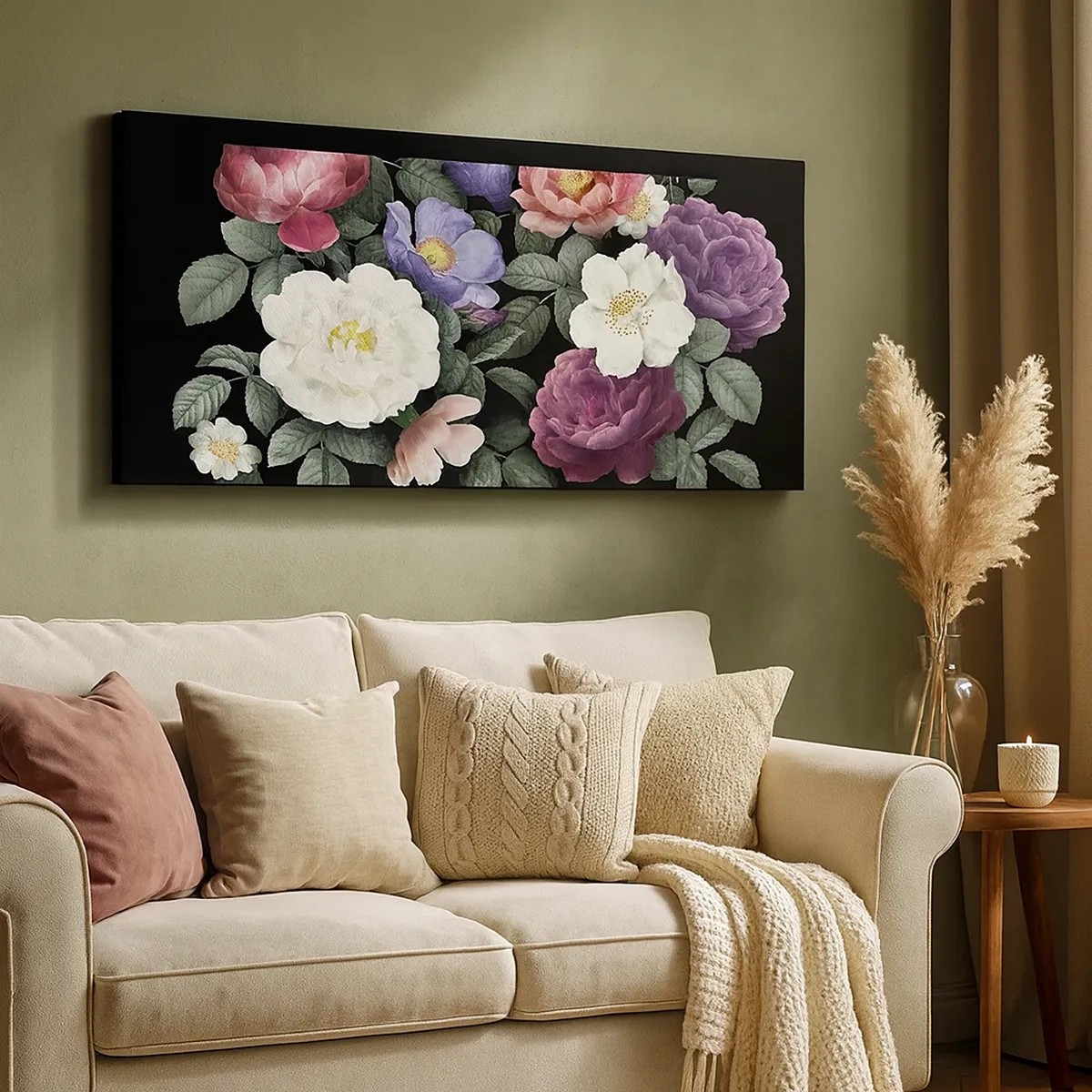 Canvastavla - Bild på duk - Från en engelsk trädgård - 30x30 cm