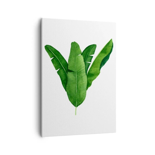 Canvastavla - Bild på duk - Grön symmetri - 50x70 cm