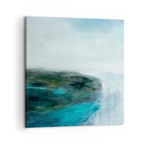 Canvastavla - Bild på duk - Marin abstraktion - 60x60 cm