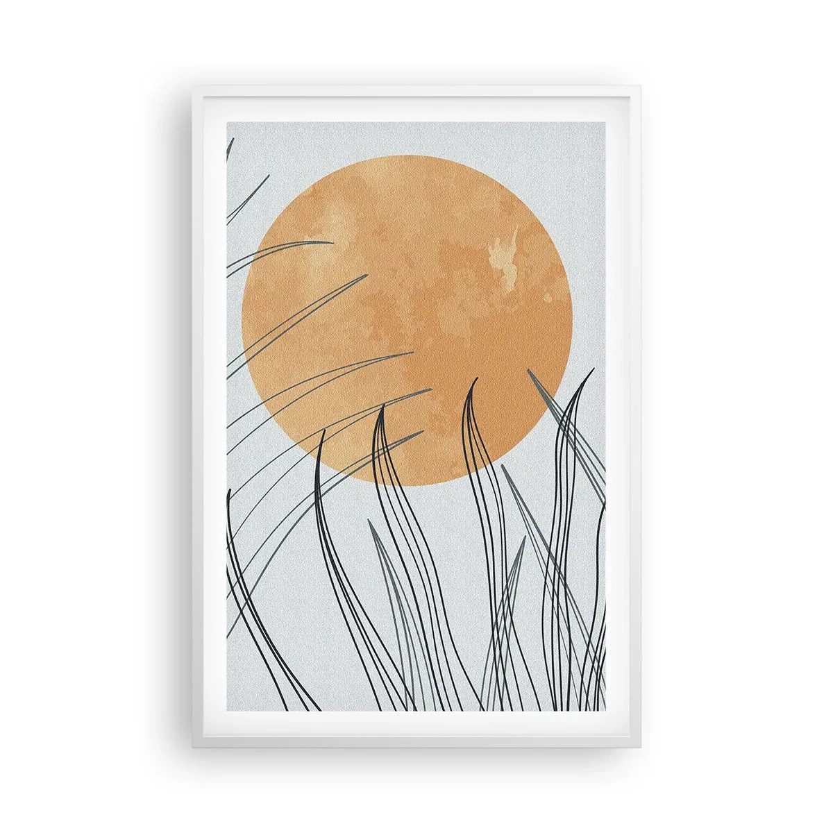 Affisch i vit ram - Alltid mot solen - 61x91 cm