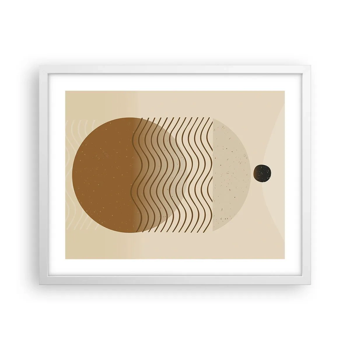 Affisch i vit ram - Om geometriska figurers ursprung - 50x40 cm