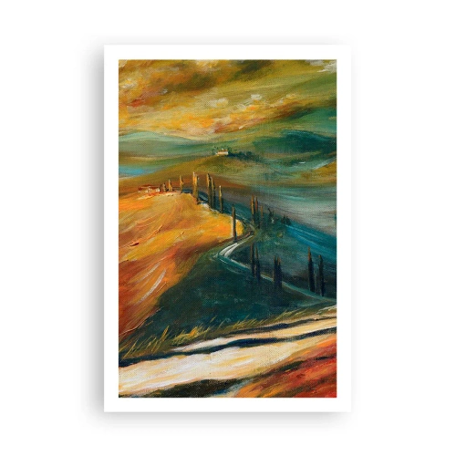 Affisch - Toskanskt landskap - 61x91 cm