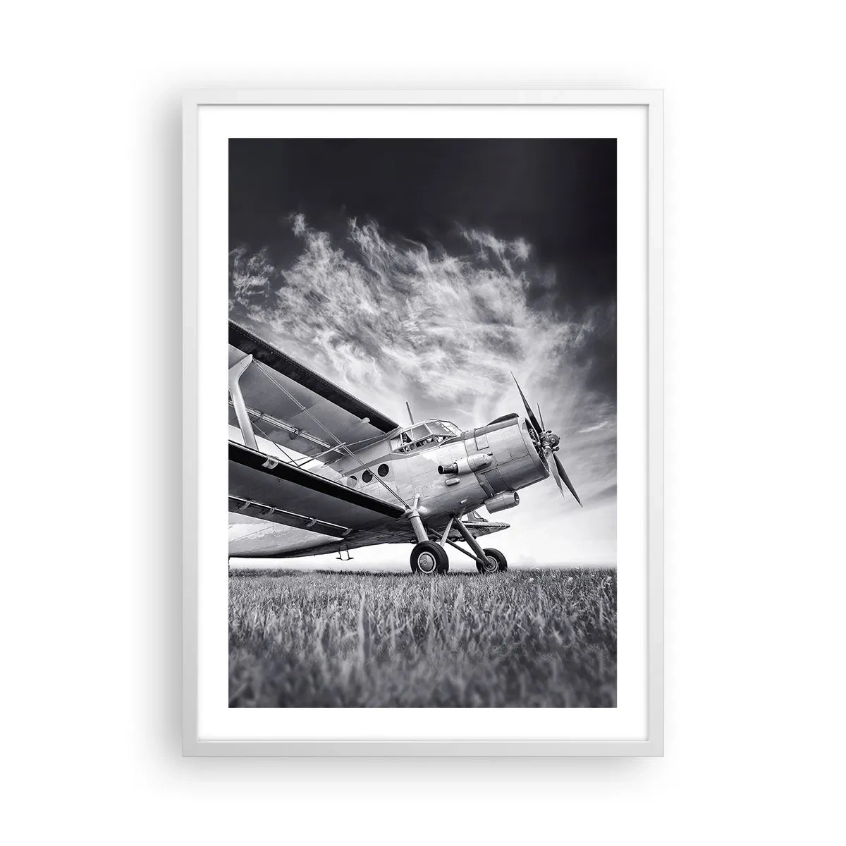 Affisch i vit ram - Bevingad vandrare - 50x70 cm