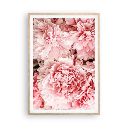 Affisch i ram av ljusek - Rosa dröm - 70x100 cm