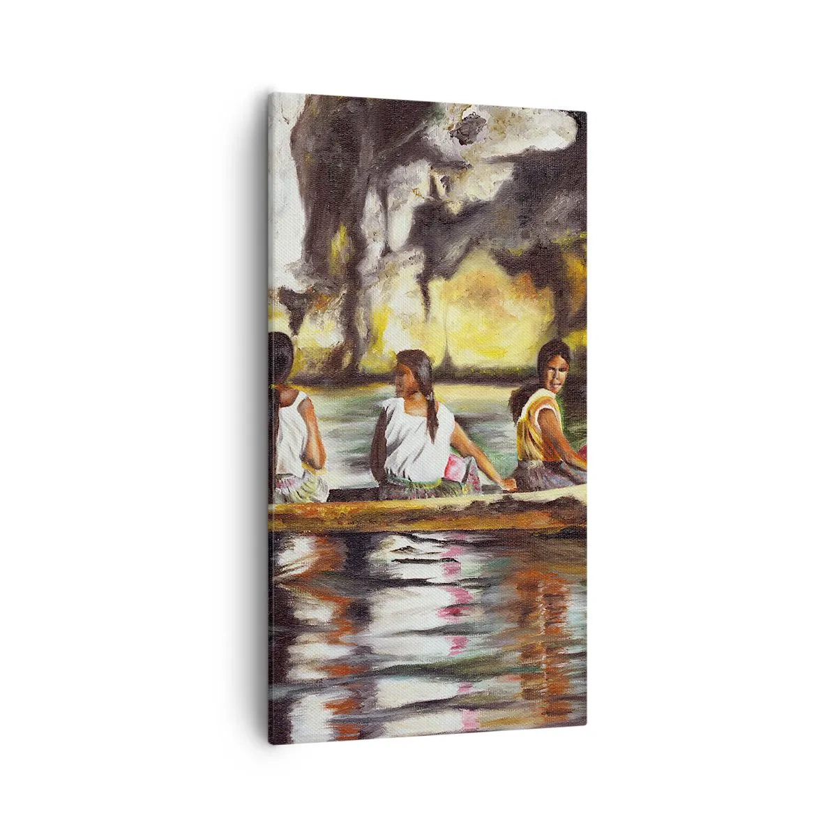 Canvastavla - Bild på duk - I polynesiskt paradis - 55x100 cm