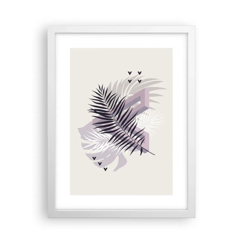 Affisch i vit ram - Skuggans skugga - 30x40 cm