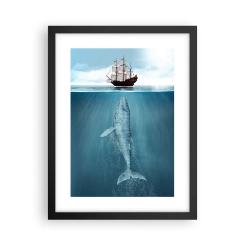 Affisch i svart ram - Bättre att inte veta - 30x40 cm