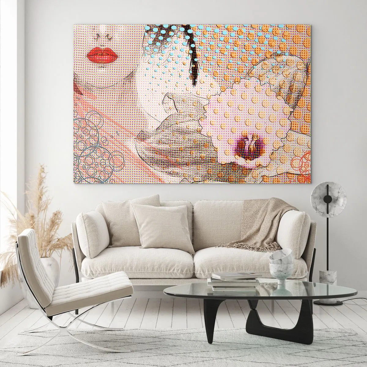 Glastavla - Bild på glas - Serieheroin - 100x70 cm