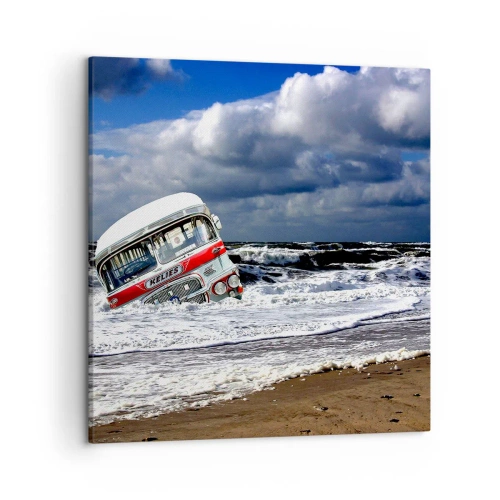 Canvastavla - Bild på duk - Förvånad? - 50x50 cm