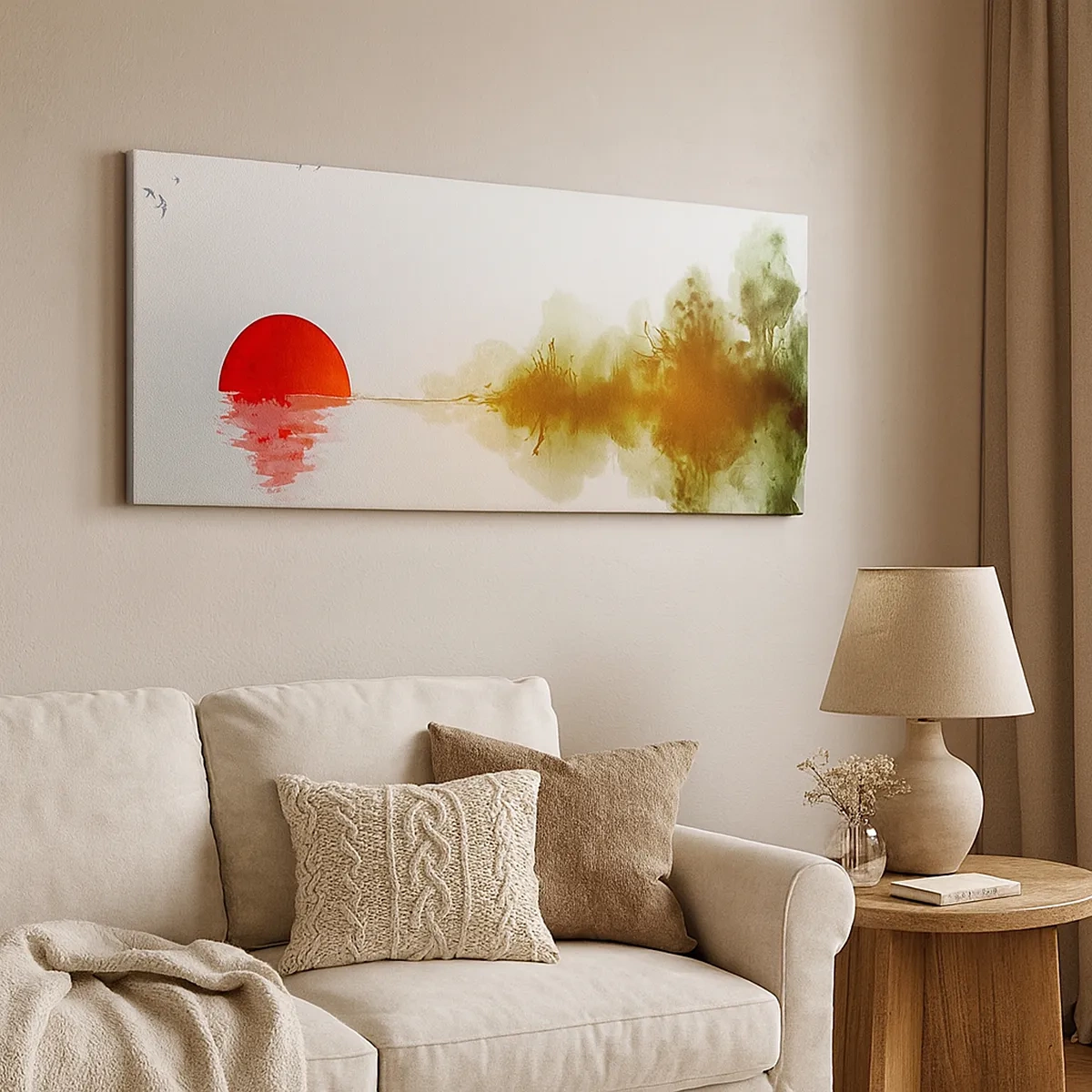 Canvastavla - Bild på duk - Ett löfte om lugn - 30x30 cm