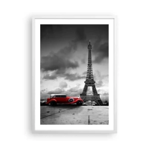 Affisch i vit ram - Inte så länge sedan i Paris - 50x70 cm
