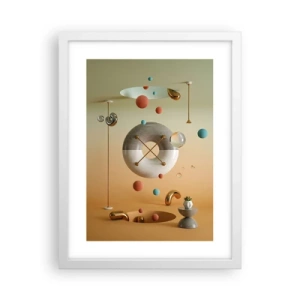 Affisch i vit ram - Vad som helst kan hända - 30x40 cm