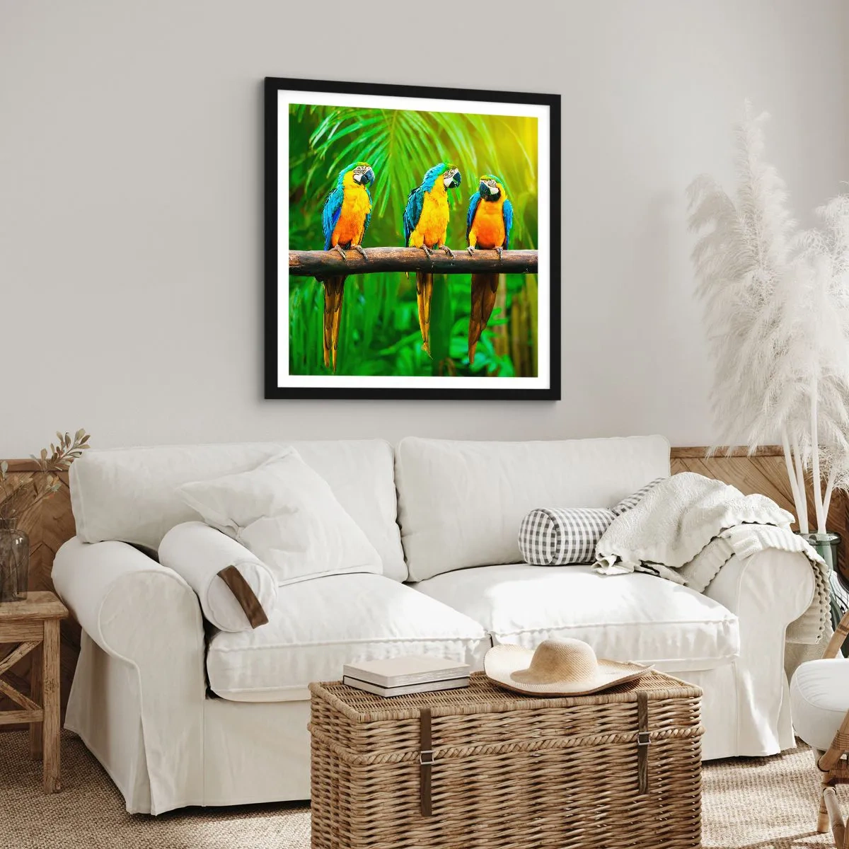 Affisch i svart ram - Har du hört att hon...? - 40x40 cm