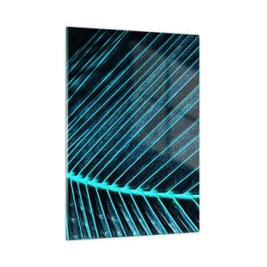 Glastavla - Bild på glas - Grön textur - 50x70 cm