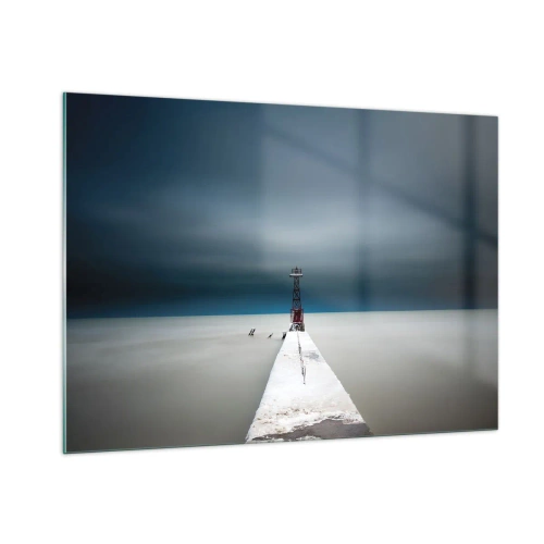 Glastavla - Bild på glas - Möta det oändliga - 100x70 cm