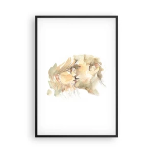 Affisch i svart ram - Upphittad hälft? - 61x91 cm