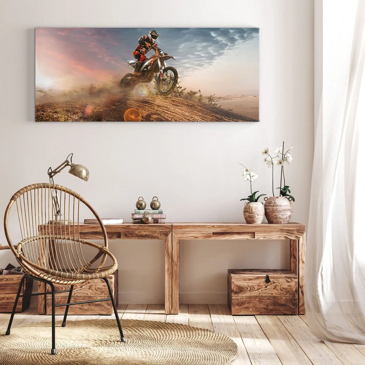 Canvastavla - Bild på duk - För segern - 140x50 cm